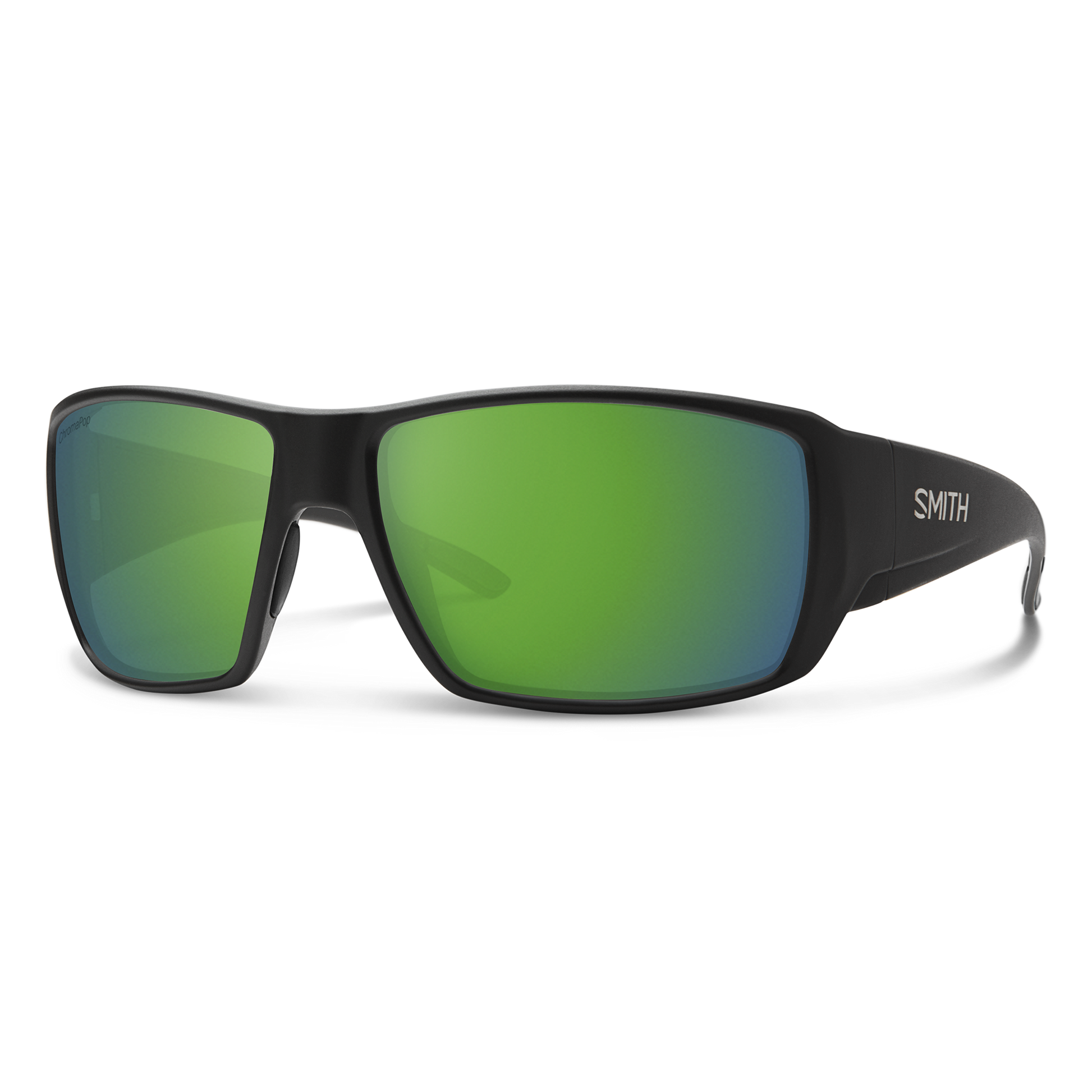 Guide's Choice RX, Prescription + Matte Black + ChromaPop Polarized Green Mirror