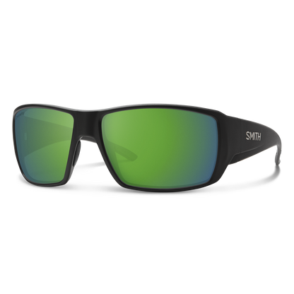 Guide's Choice RX, Prescription + Matte Black + ChromaPop Polarized Green Mirror