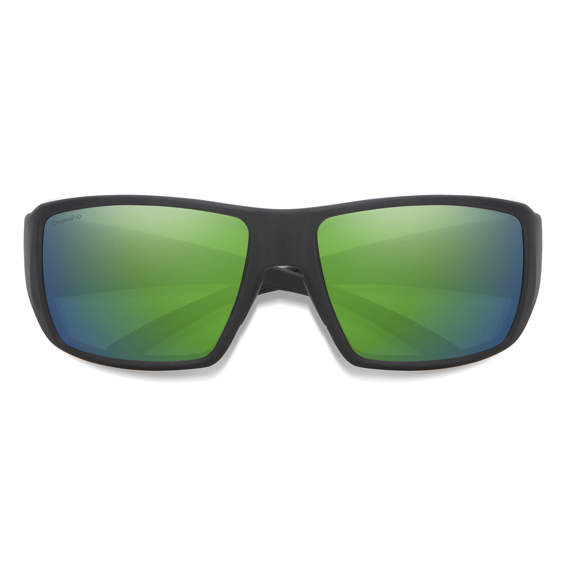 Guide's Choice RX, Prescription + Matte Black + ChromaPop Polarized Green Mirror