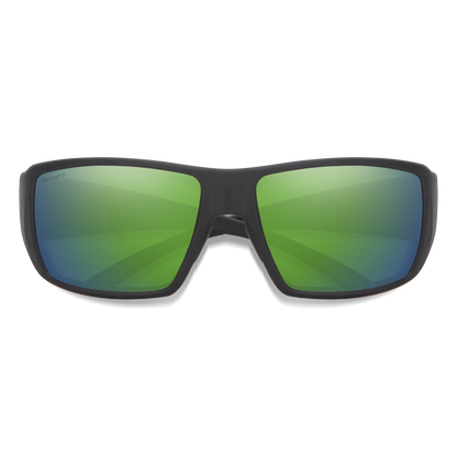 Guide's Choice RX, Prescription + Matte Black + ChromaPop Polarized Green Mirror
