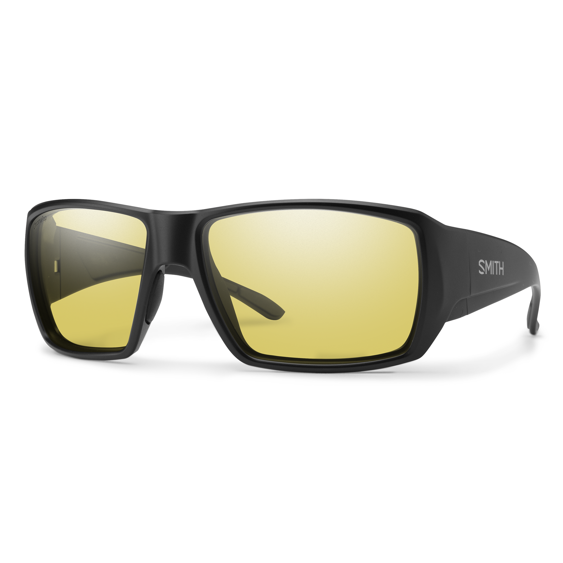 Guide's Choice S, Sunglasses + Matte Black | ChromaPop Glass Polarized Low Light Yellow