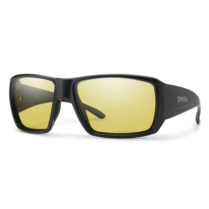 Guide's Choice S, Sunglasses + Matte Black | ChromaPop Glass Polarized Low Light Yellow