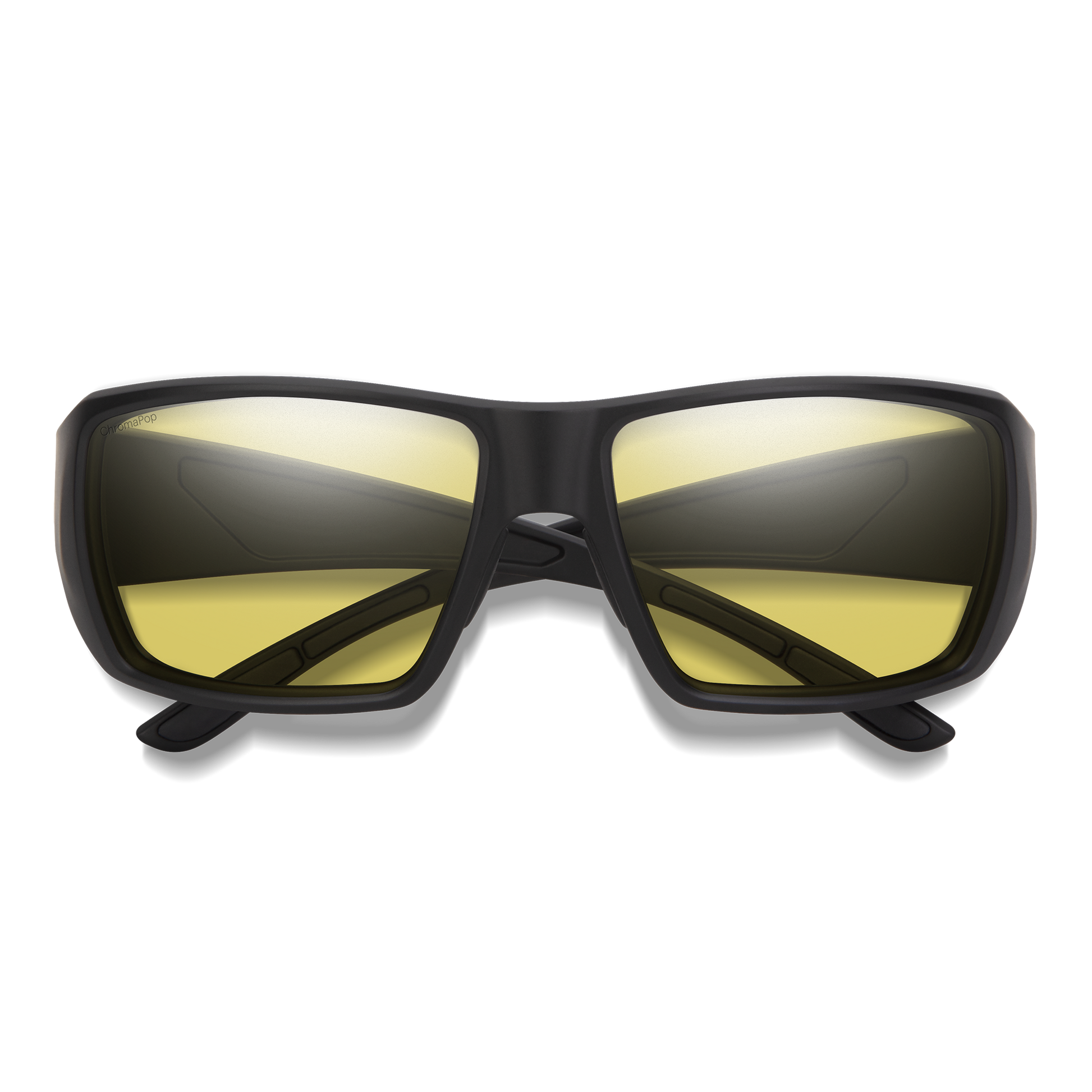 Guide's Choice S, Sunglasses + Matte Black | ChromaPop Glass Polarized Low Light Yellow