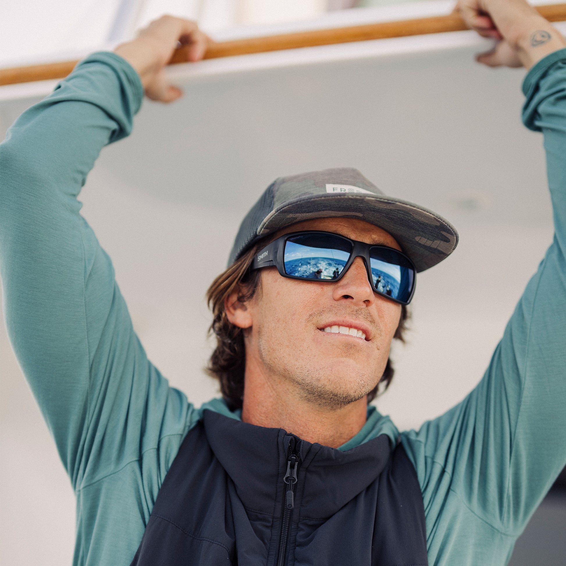 Guide's Choice, Sunglasses + Matte Black | ChromaPop Glass Polarchromic Yellow Blue Mirror