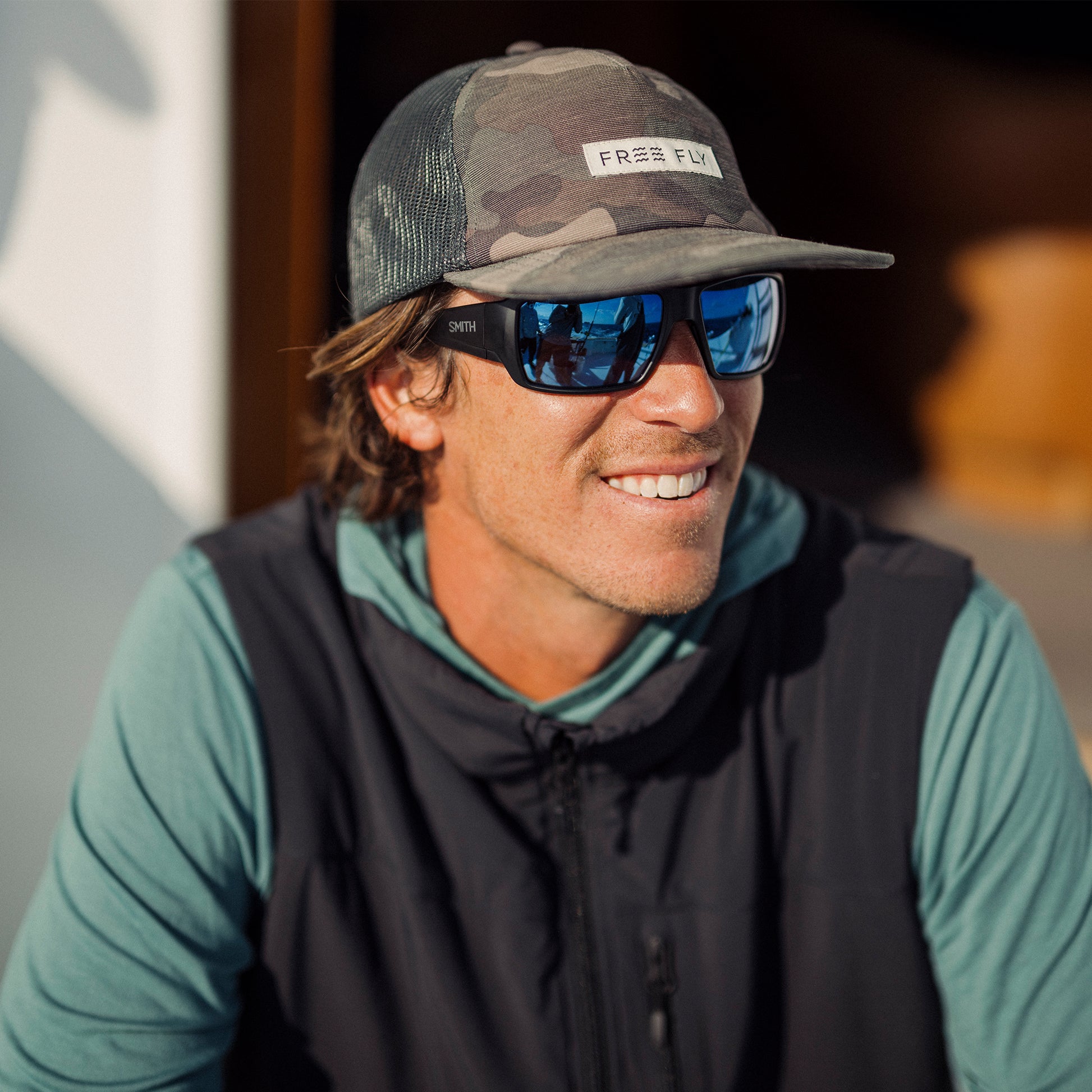 Guide's Choice, Sunglasses + Matte Black | ChromaPop Glass Polarchromic Yellow Blue Mirror