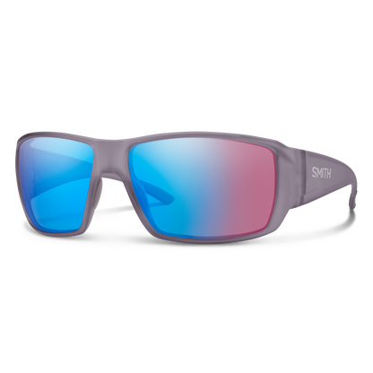 Guide's Choice, Sunglasses + Matte Black | ChromaPop Glass Polarchromic Rose Blue Mirror