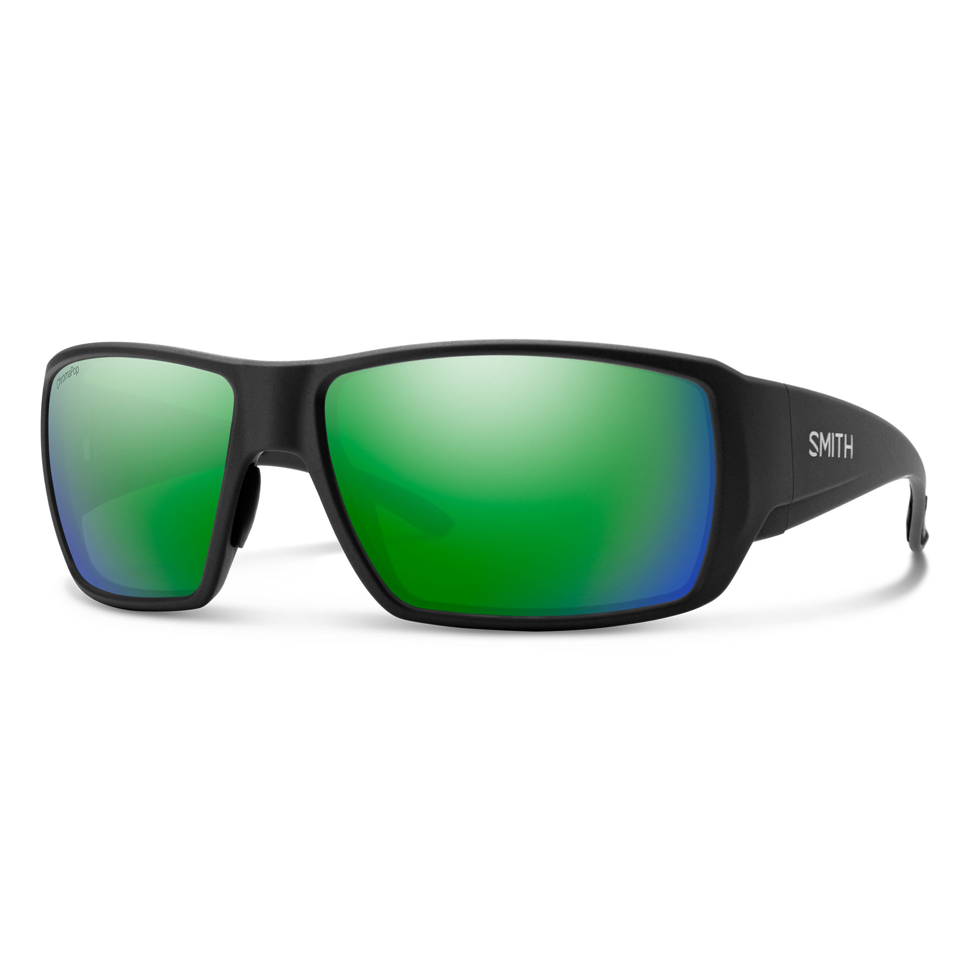 Guide's Choice XL, Sunglasses + Matte Black | ChromaPop Polarized Gray Green