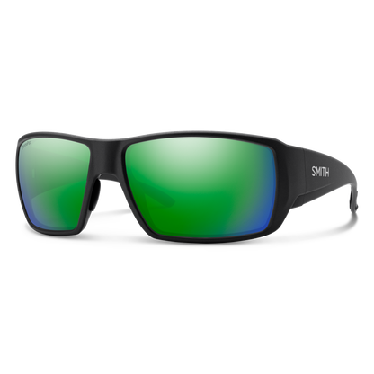 Guide's Choice XL, Sunglasses + Matte Black | ChromaPop Polarized Gray Green