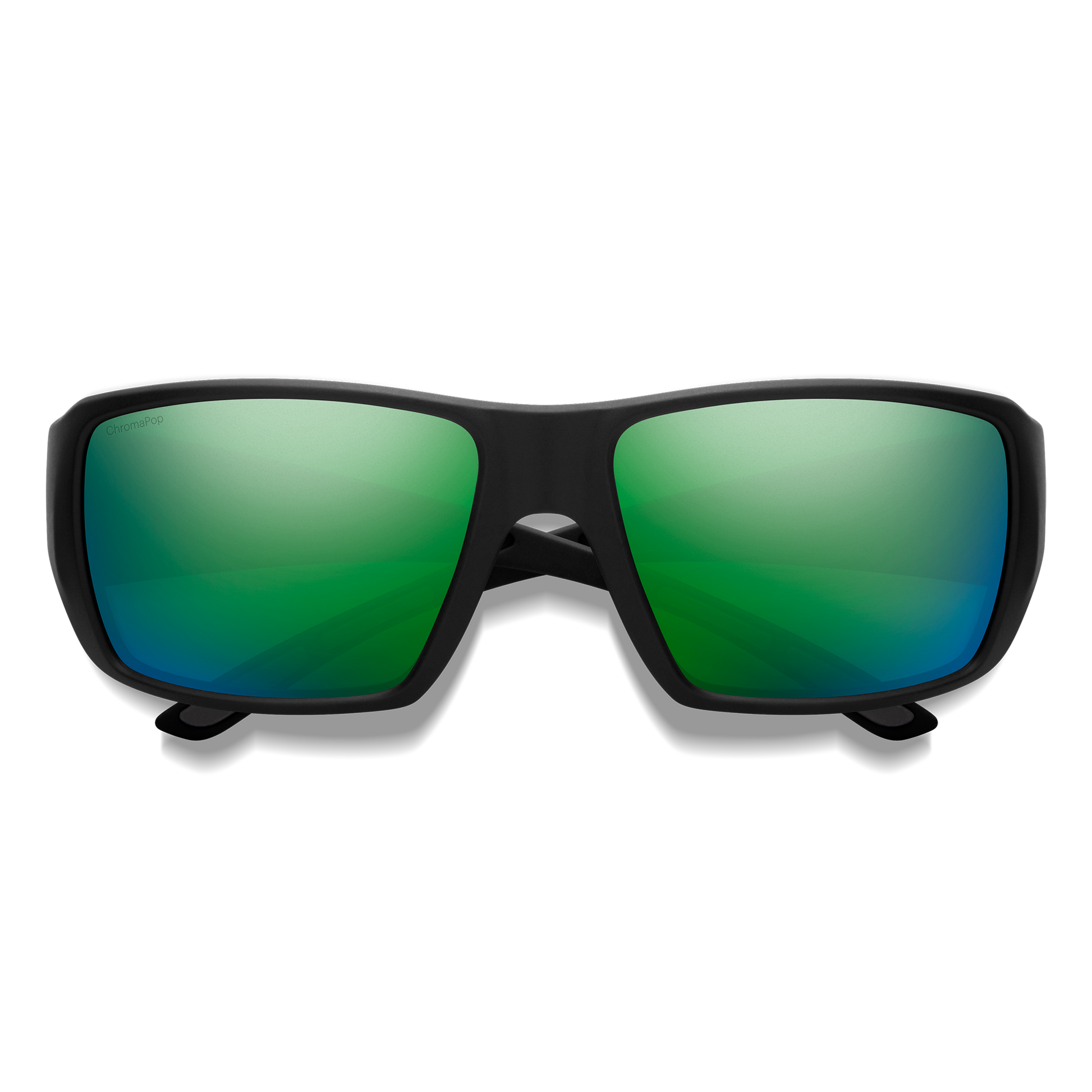 Guide's Choice XL, Sunglasses + Matte Black | ChromaPop Polarized Gray Green