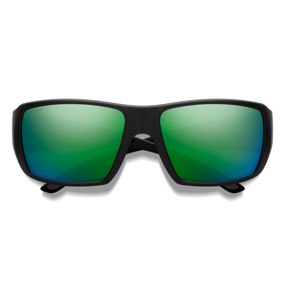 Guide's Choice XL, Sunglasses + Matte Black | ChromaPop Polarized Gray Green