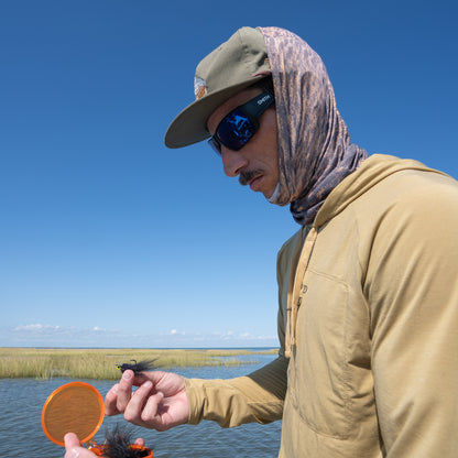 Guide's Choice, Sunglasses + Matte Black | ChromaPop Glass Polarchromic Rose Blue Mirror