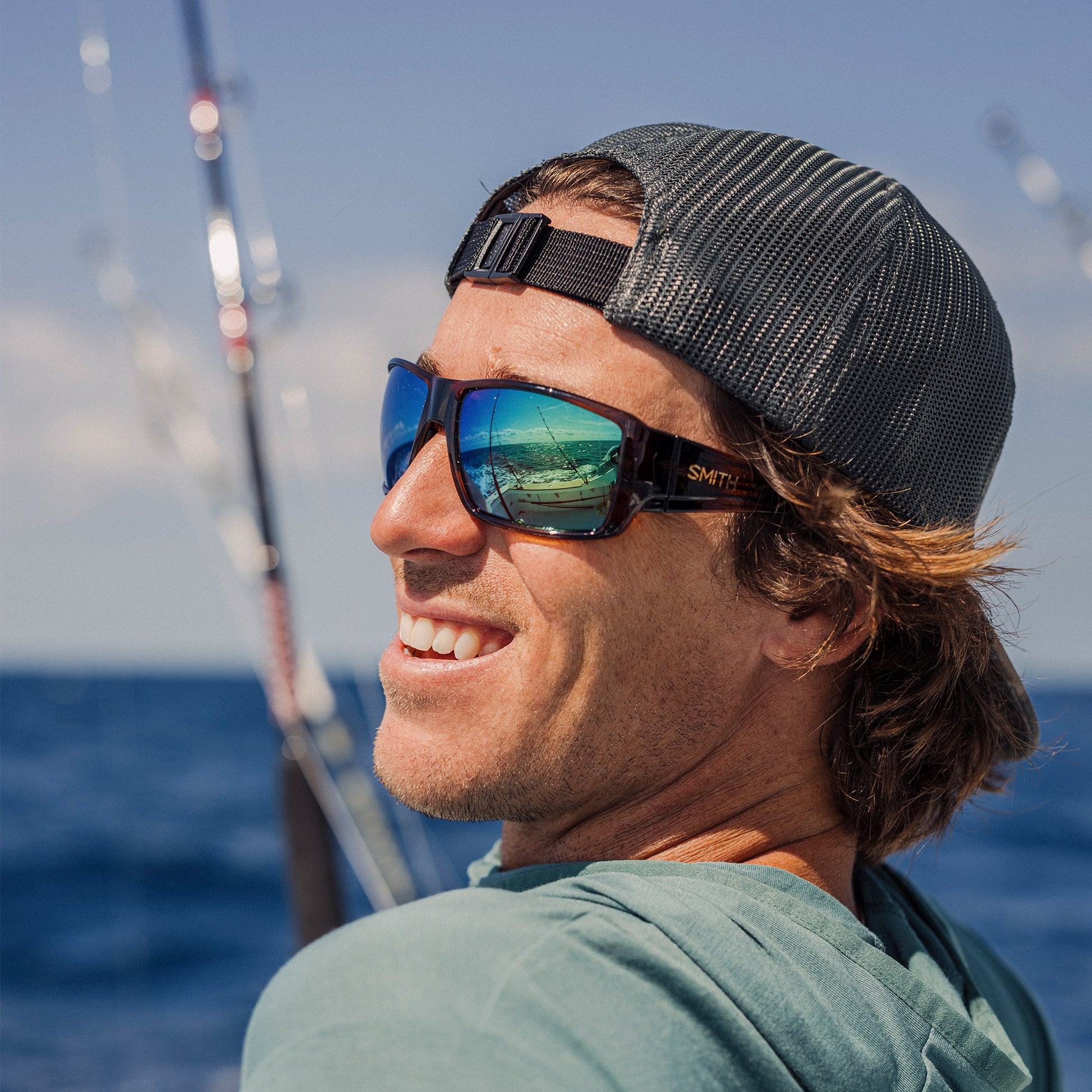 Guide's Choice, Sunglasses + Matte Black | ChromaPop Glass Polarchromic Yellow Blue Mirror
