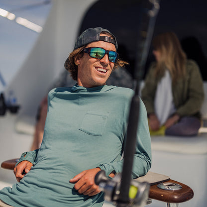 Guide's Choice, Sunglasses + Matte Black | ChromaPop Glass Polarchromic Yellow Blue Mirror