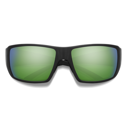 Guide's Choice XL, Lunettes de soleil + Noir mat | ChromaPop gris-vert