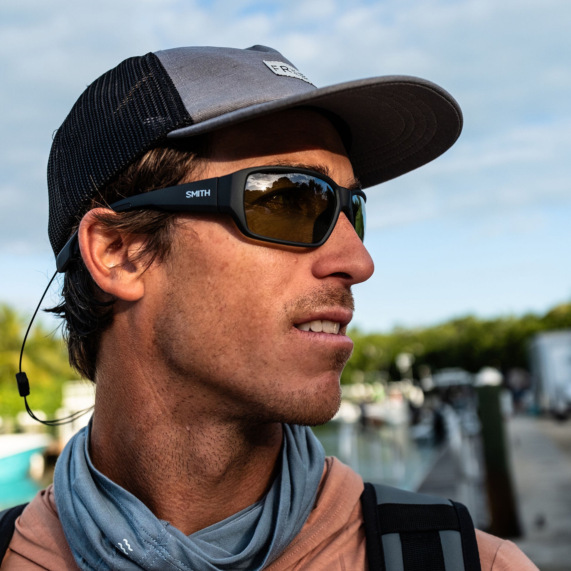 Hookset, Lunettes de soleil + Écaille mate | Verre ChromaPop polarisé vert miroir