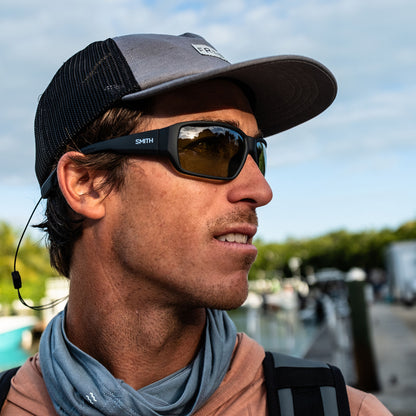 Hookset, Lunettes de soleil + Écaille mate | Verre ChromaPop polarisé vert miroir