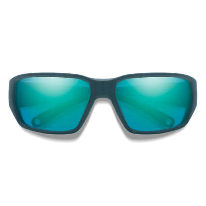 Hookset, Lunettes de soleil + Écaille mate | Verre ChromaPop polarisé vert miroir