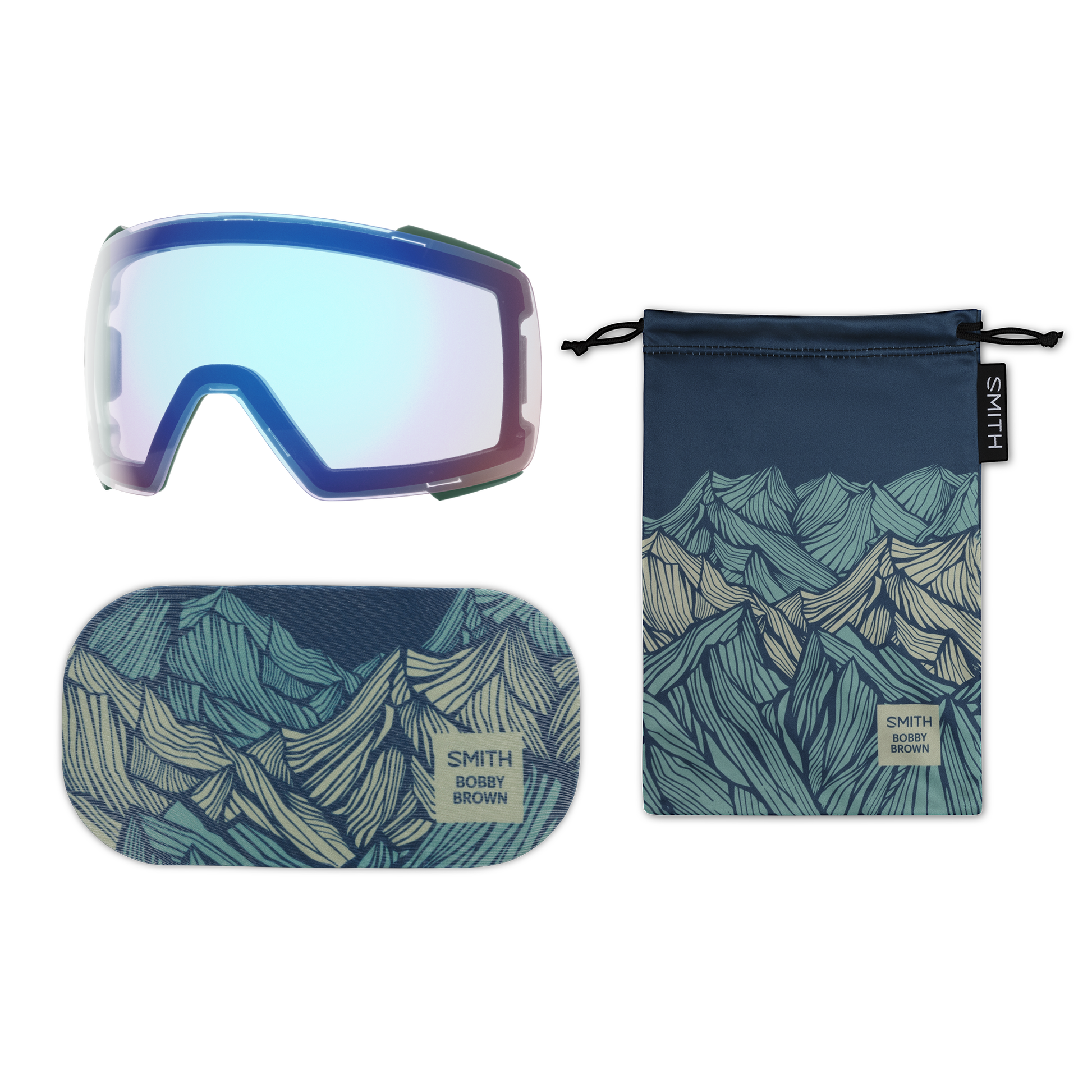 I/O MAG Low Bridge Fit, Black | ChromaPop Pro Photochromic Blue Mirror