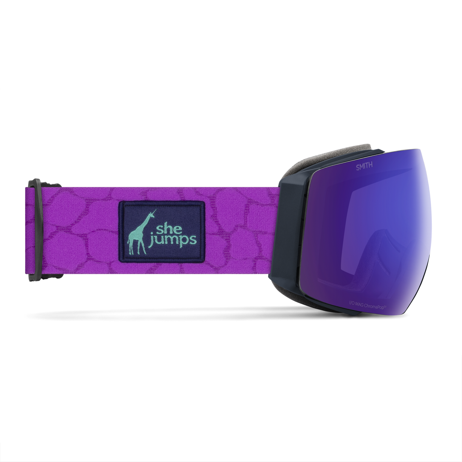 I/O MAG Low Bridge Fit, Black | ChromaPop Pro Photochromic Blue Mirror