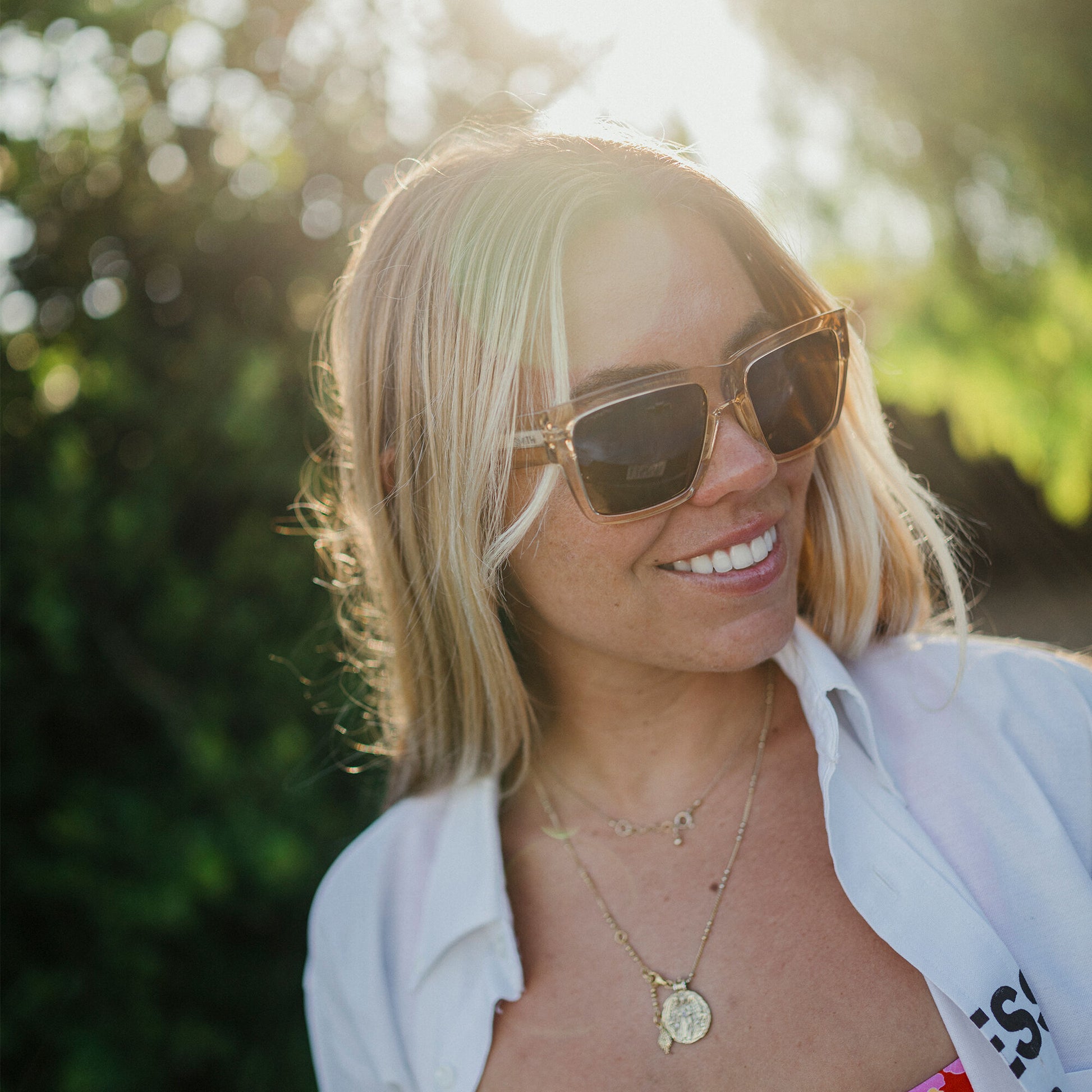 Lineup, Lunettes de soleil + Cristal de bois de rose | ChromaPop marron polarisé