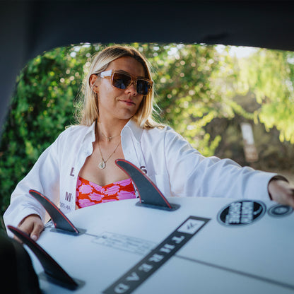 Lineup, Lunettes de soleil + Cristal de bois de rose | ChromaPop marron polarisé