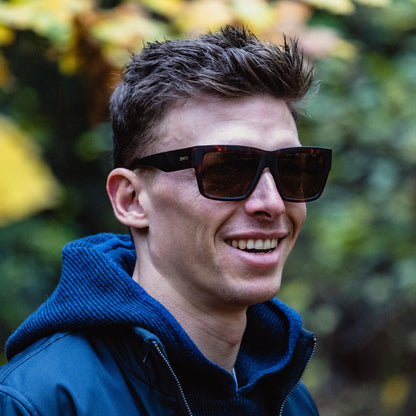 Lineup, Lunettes de soleil + Cristal de bois de rose | ChromaPop marron polarisé