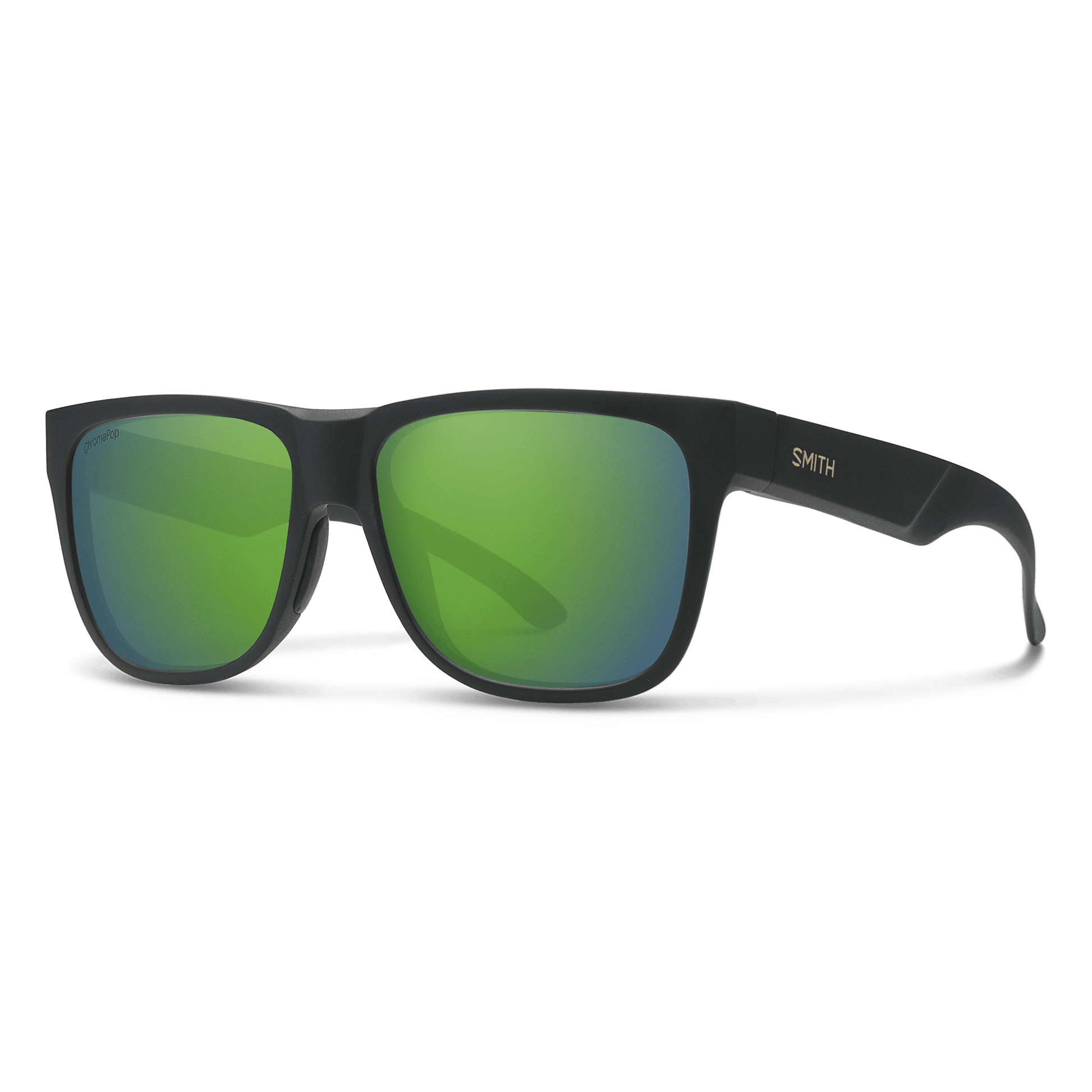 Lowdown 2 RX, Prescription + Matte Black + ChromaPop Polarized Green Mirror