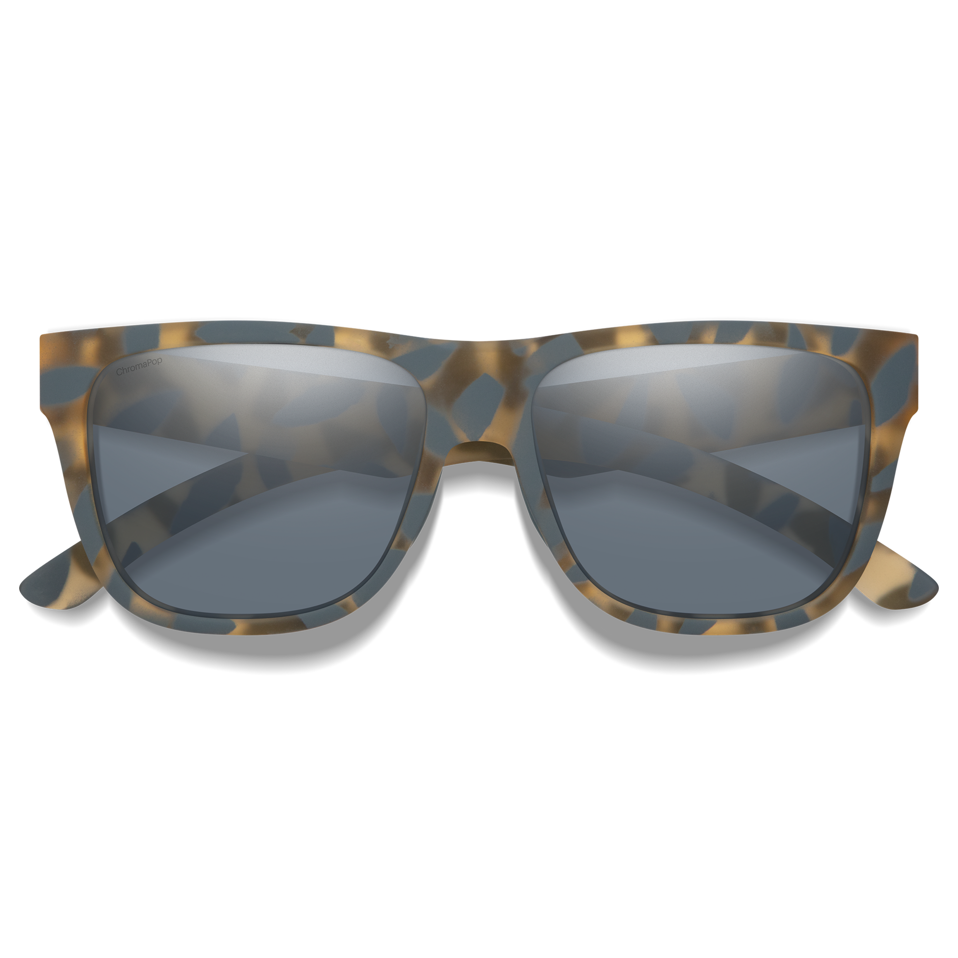 Lowdown 2, Sunglasses + Matte Black | ChromaPop Glass Polarized Blue Mirror