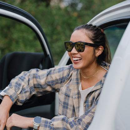 Lowdown Slim 2, Sunglasses + Matte Tortoise | ChromaPop Polarized Brown