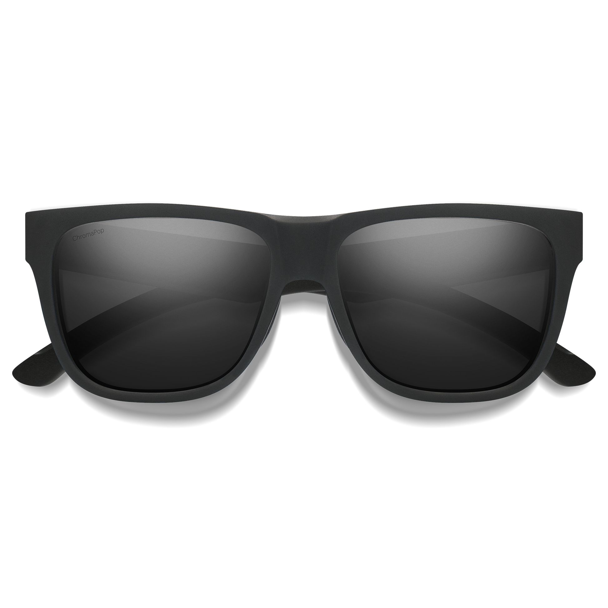 Lowdown 2, Sunglasses + Matte Black | ChromaPop Glass Polarized Blue Mirror