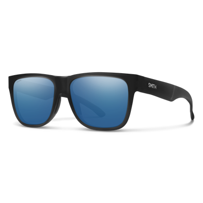 Lowdown 2, Sunglasses + Matte Black | ChromaPop Glass Polarized Blue Mirror