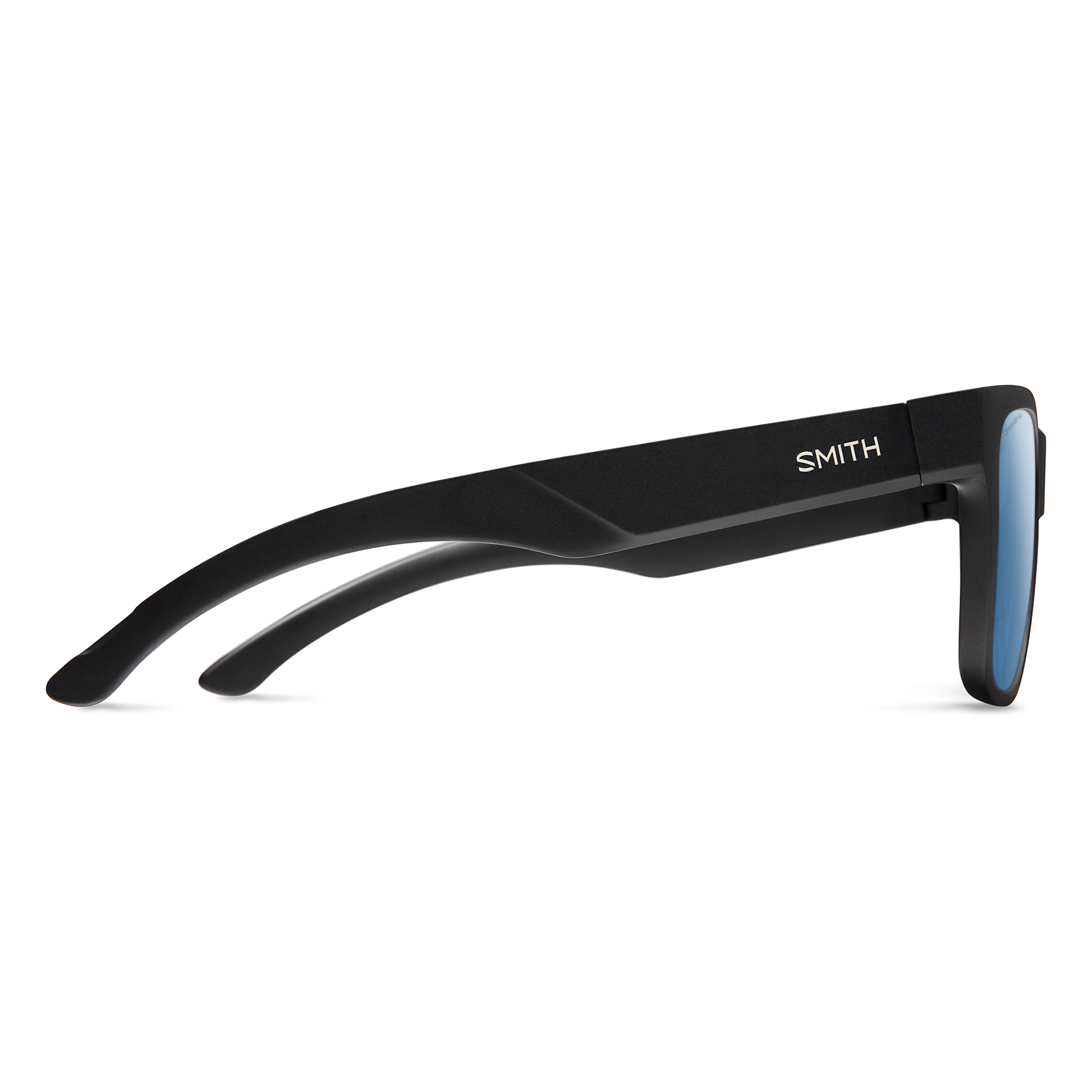 Lowdown 2, Sunglasses + Matte Black | ChromaPop Glass Polarized Blue Mirror