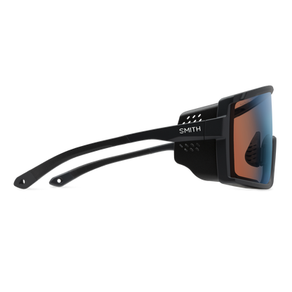 Pursuit, Matte Black | ChromaPop Glacier Photochromic Copper To Gray With Blue Mirror
