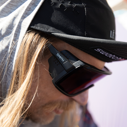 Pursuit, Matte Black | ChromaPop Glacier Photochromic Copper To Gray With Blue Mirror