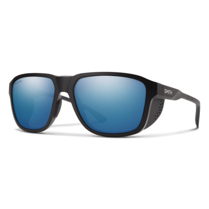 Embark, Sunglasses + Matte Black | ChromaPop Glacier Photochromic Copper Blue Mirror