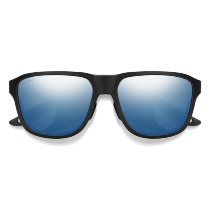 Embark, Sunglasses + Matte Black | ChromaPop Glacier Photochromic Copper Blue Mirror