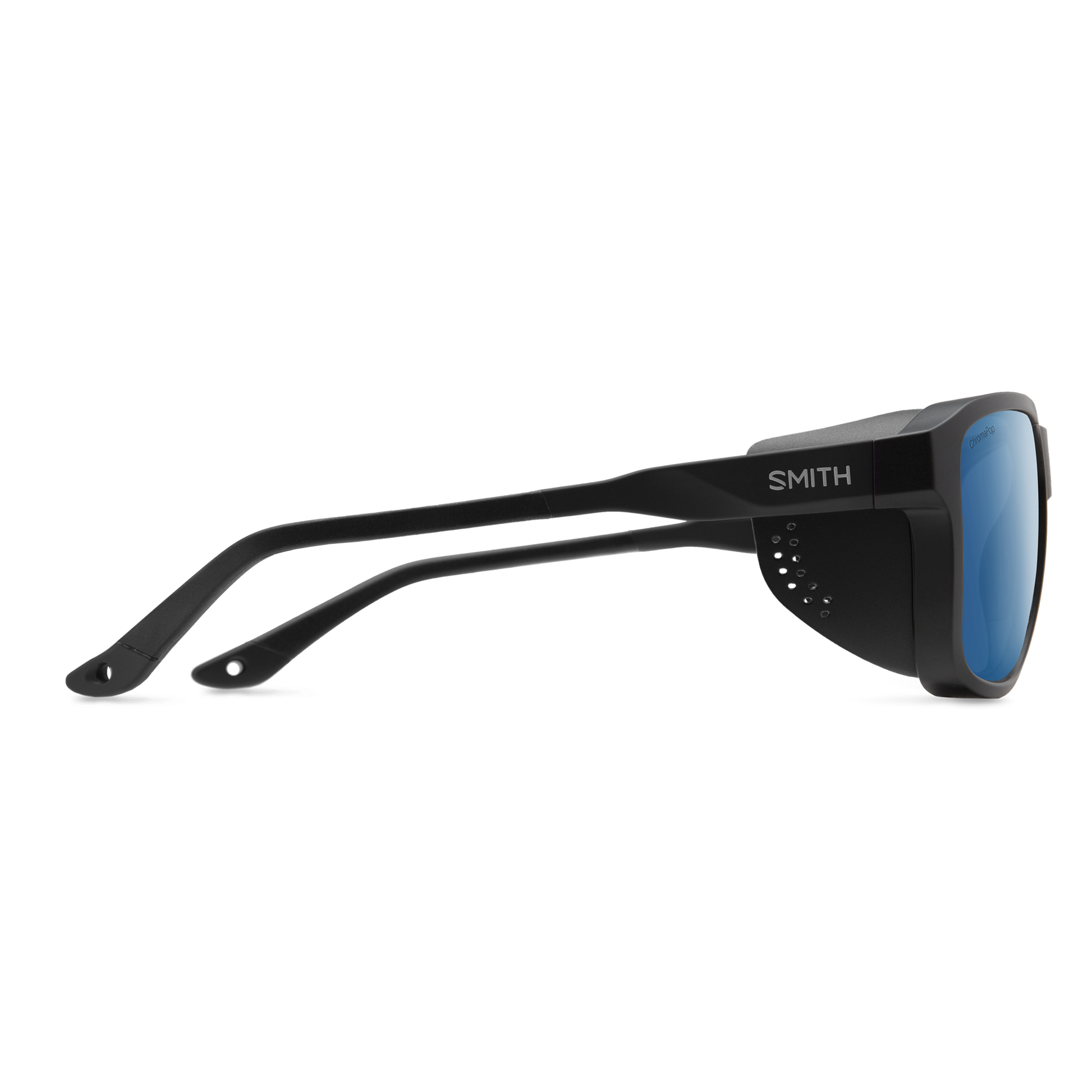 Embark, Sunglasses + Matte Black | ChromaPop Glacier Photochromic Copper Blue Mirror