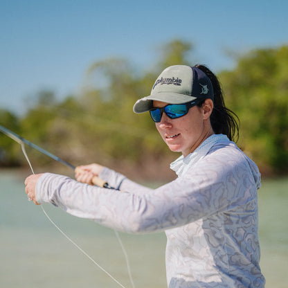 Hookset, Lunettes de soleil + Écaille mate | Verre ChromaPop polarisé vert miroir