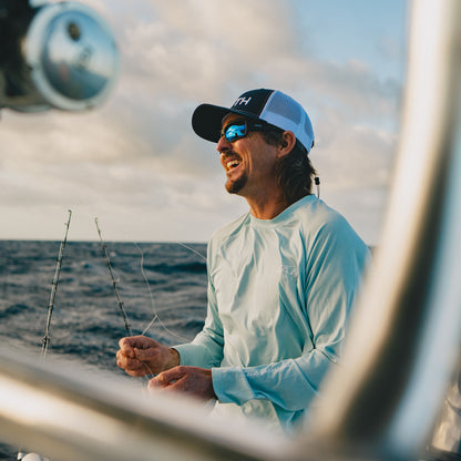 Hookset, Lunettes de soleil + Écaille mate | Verre ChromaPop polarisé vert miroir