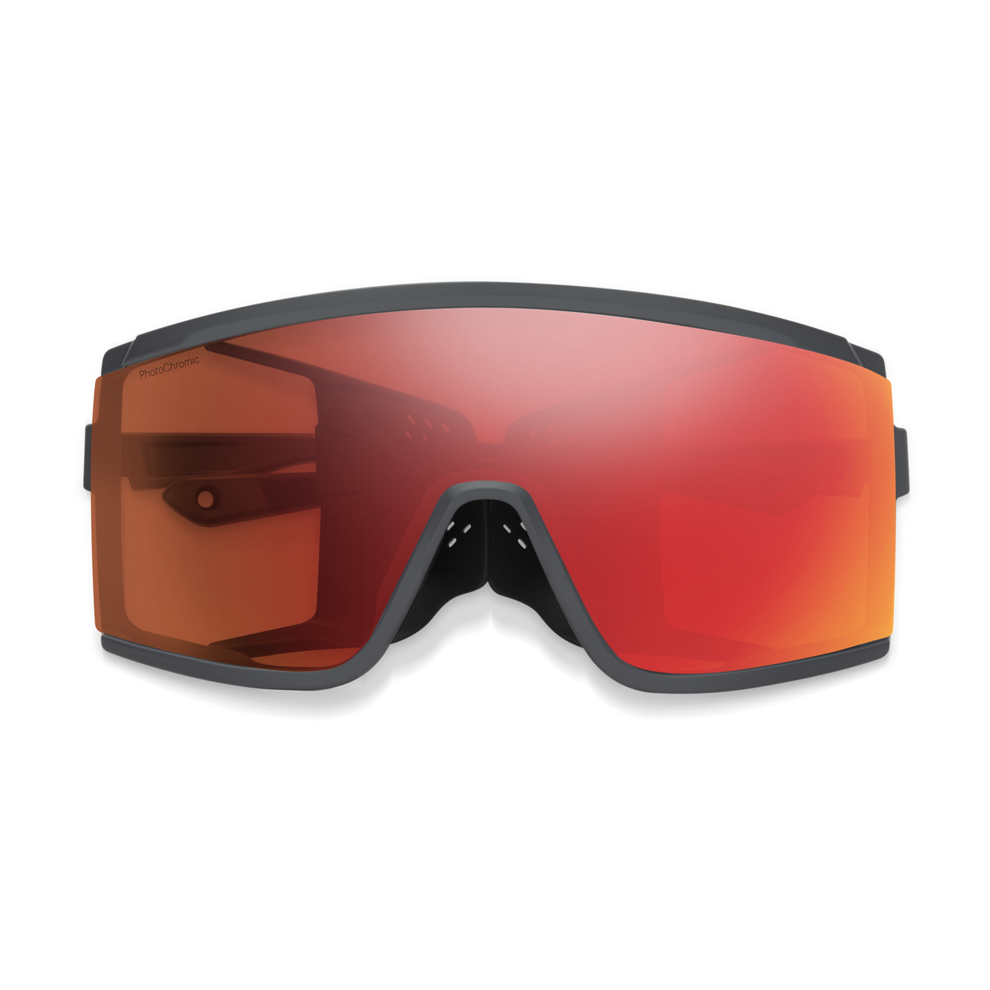 Pursuit, Matte Black | ChromaPop Glacier Photochromic Copper To Gray With Blue Mirror