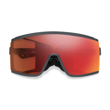 Pursuit, Matte Black | ChromaPop Glacier Photochromic Copper To Gray With Blue Mirror
