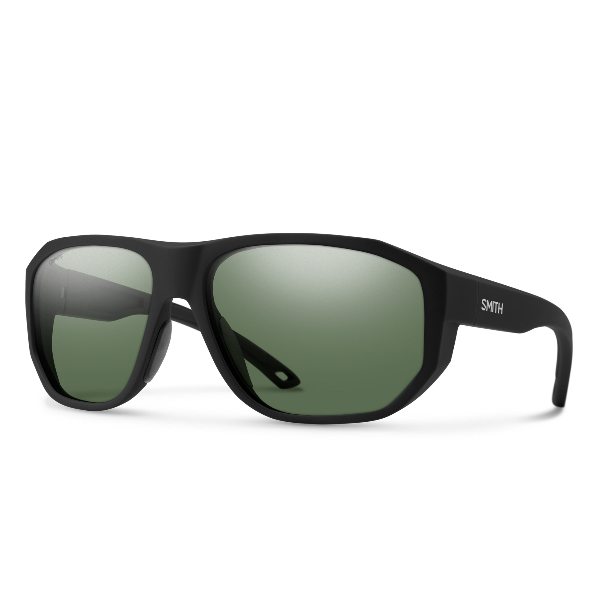Outrigger RX, Prescription + Matte Black + ChromaPop Polarized Green Mirror