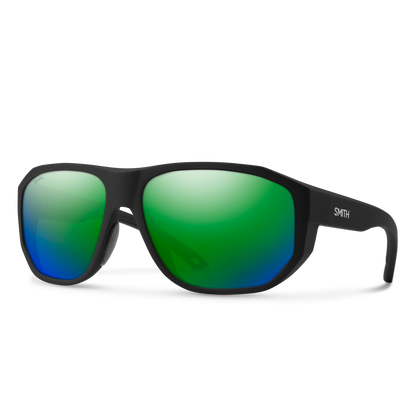 Outrigger RX, Prescription + Matte Black + ChromaPop Polarized Green Mirror