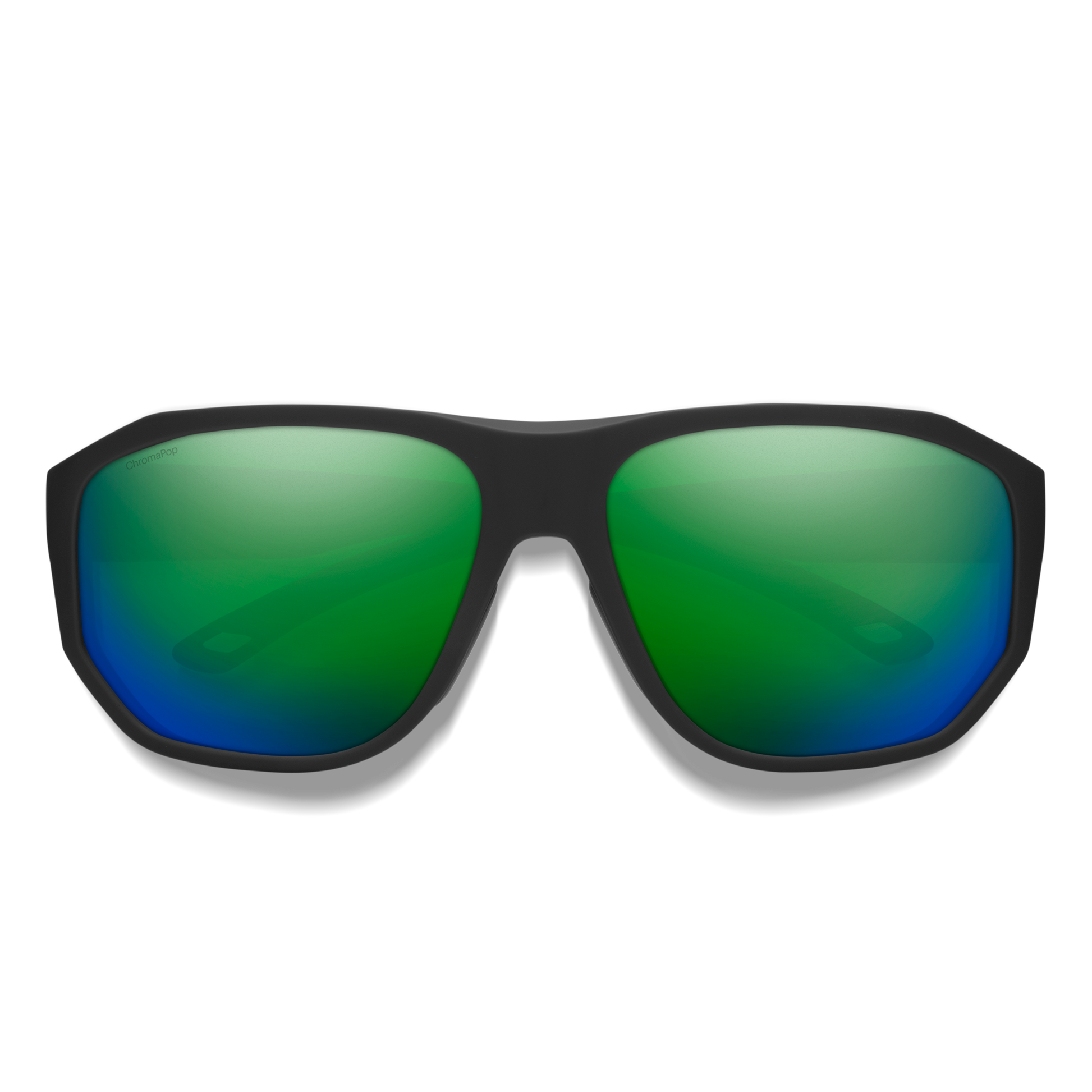 Outrigger RX, Prescription + Matte Black + ChromaPop Polarized Green Mirror