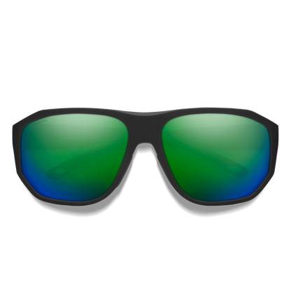 Outrigger RX, Prescription + Matte Black + ChromaPop Polarized Green Mirror