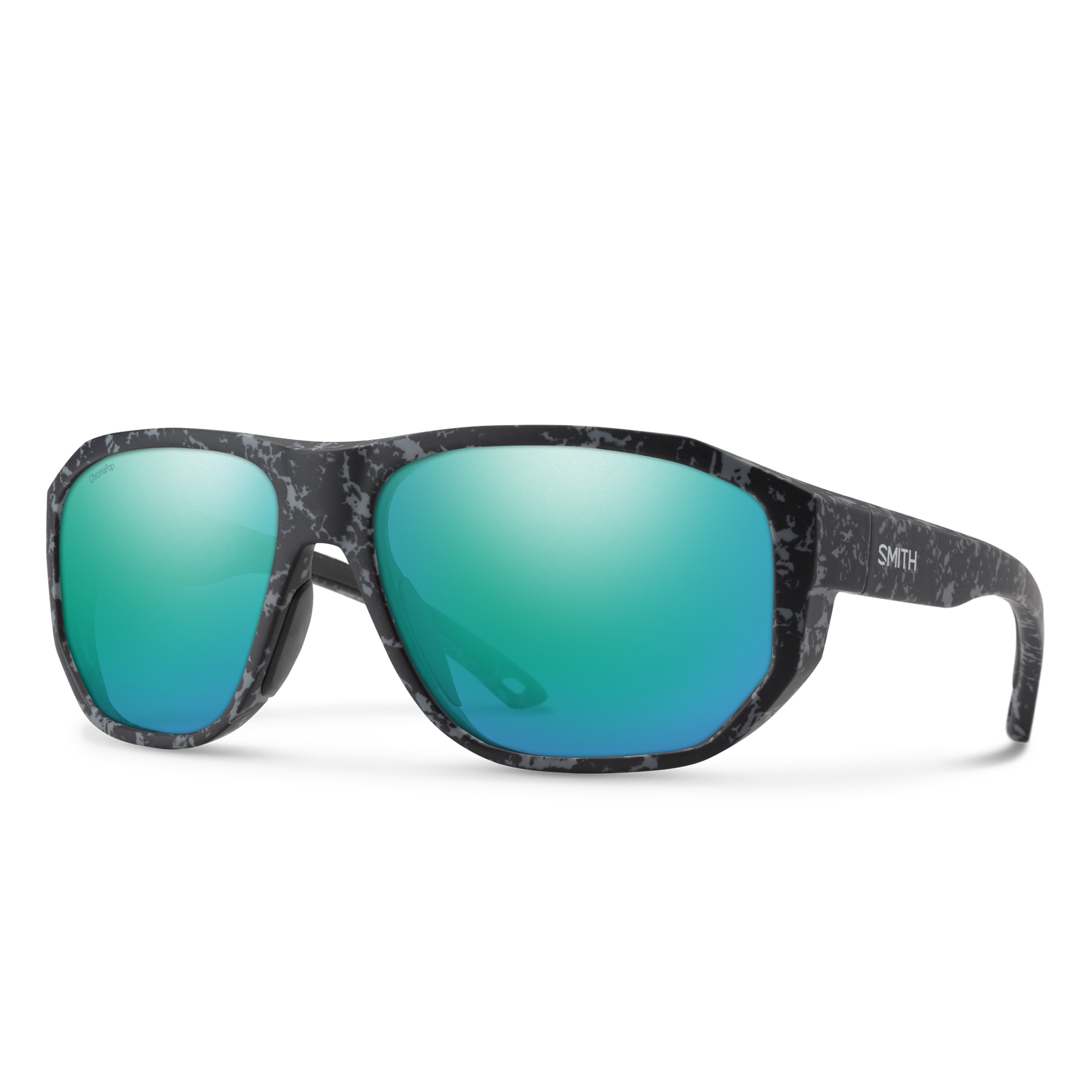 Outrigger, Sunglasses + Matte Black | ChromaPop Glass Polarized Blue Mirror