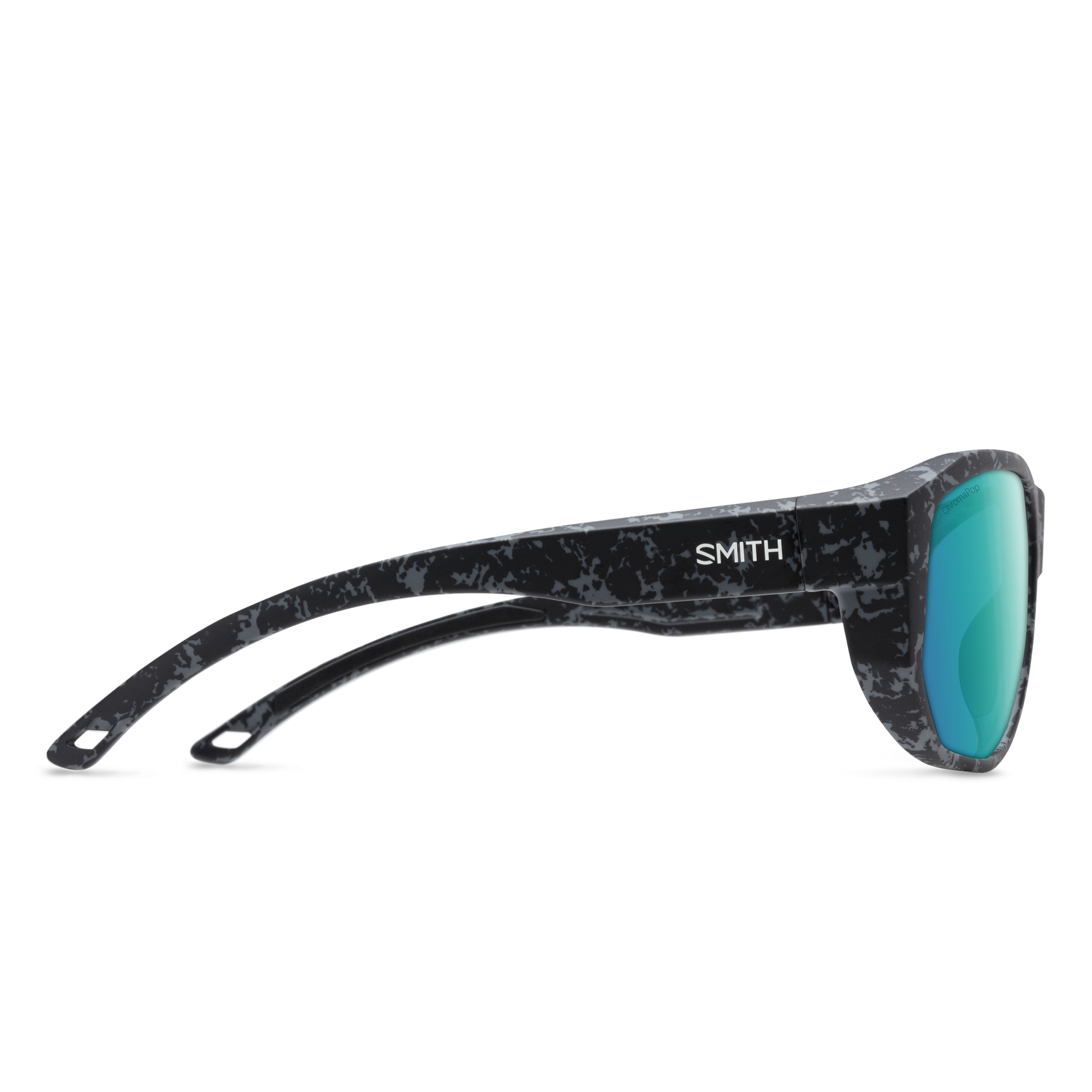 Outrigger, Sunglasses + Matte Black | ChromaPop Glass Polarized Blue Mirror