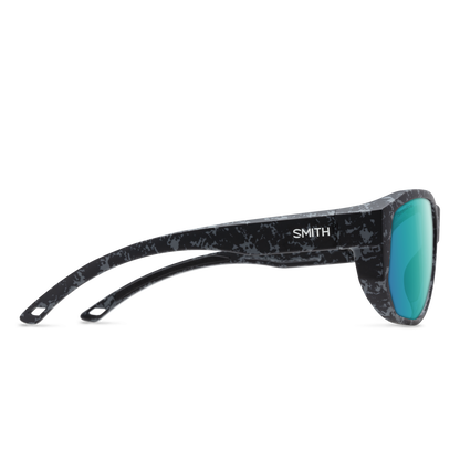Outrigger, Sunglasses + Matte Black | ChromaPop Glass Polarized Blue Mirror