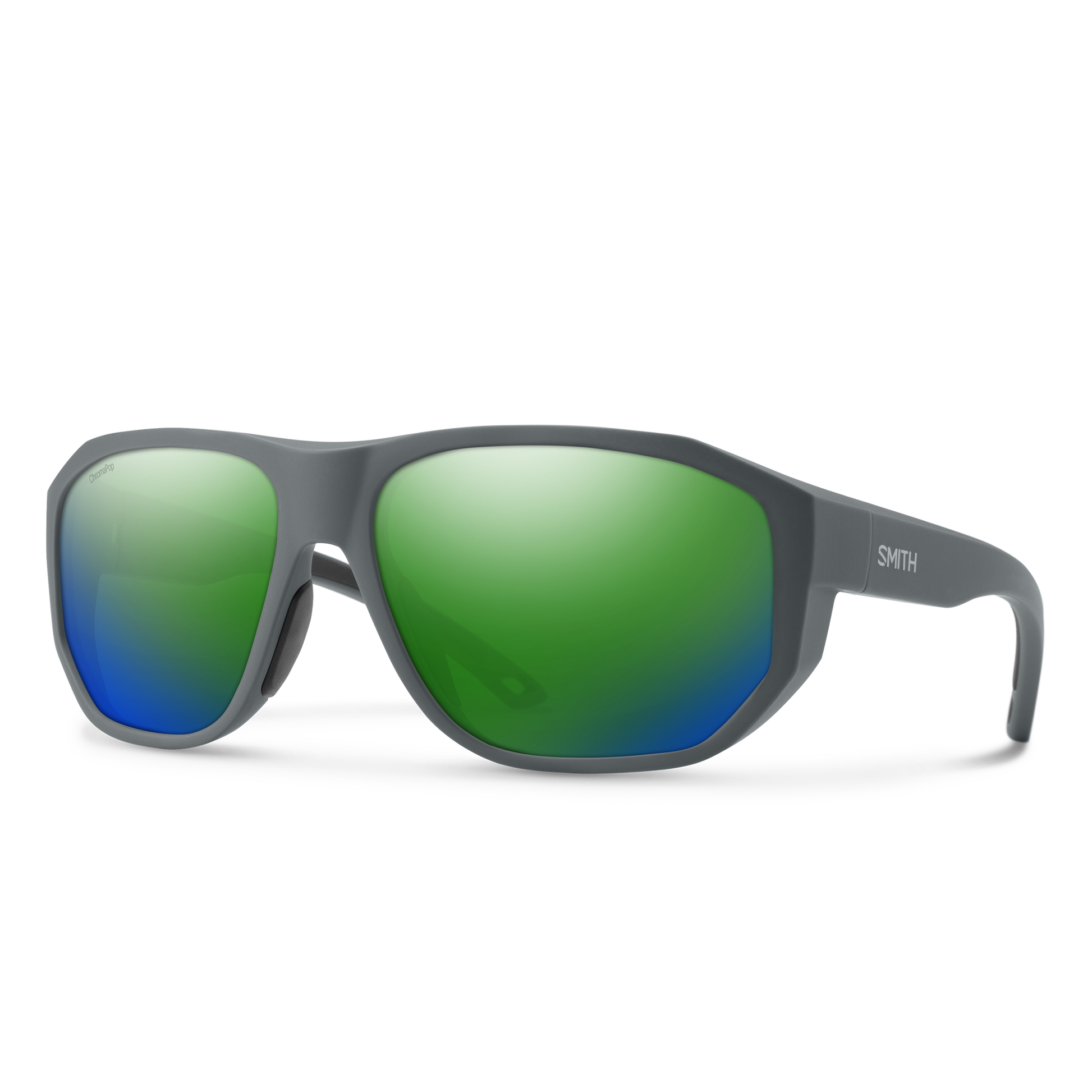 Outrigger, Sunglasses + Matte Black | ChromaPop Glass Polarized Blue Mirror