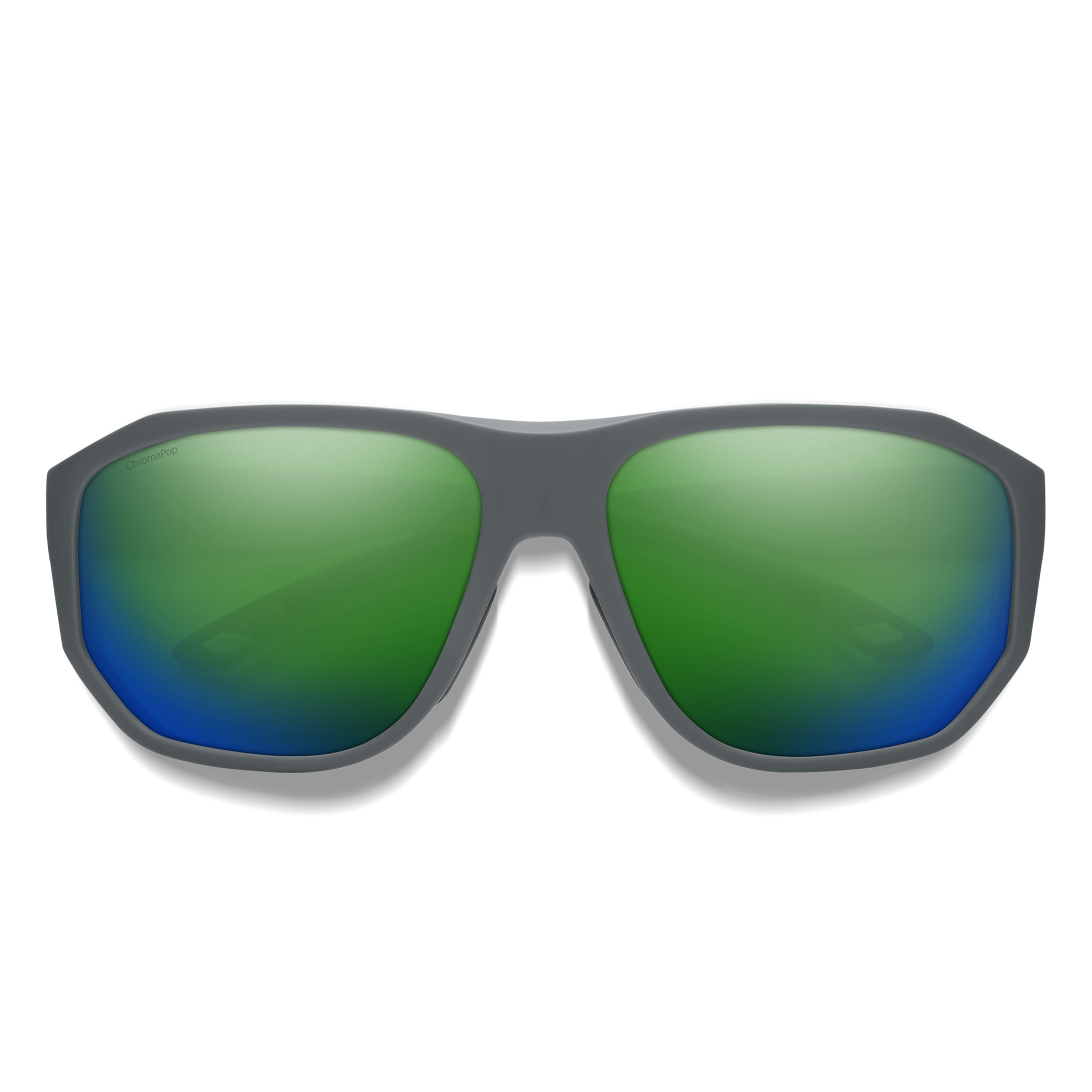 Outrigger, Sunglasses + Matte Black | ChromaPop Glass Polarized Blue Mirror